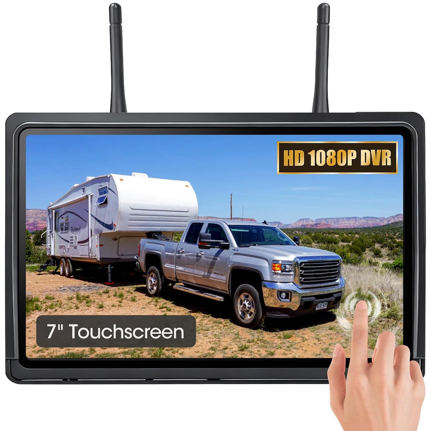 WOOCARTY 7 Inch Backup Camera System Monitor, Touchscreen, A11M