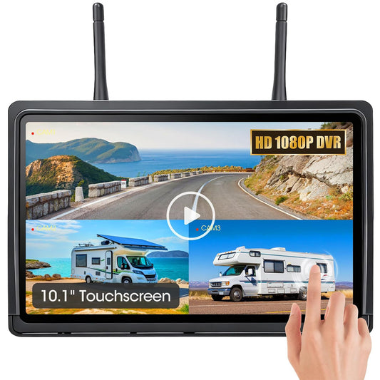 WOOCARTY 10.1 Inch Backup Camera System Monitor, Touchscreen, A23M