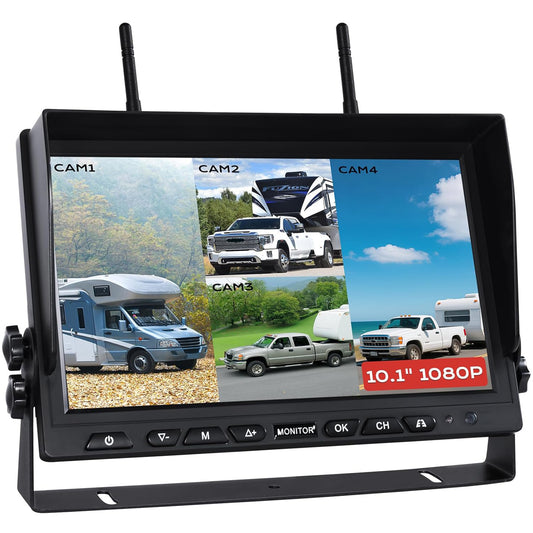 WOOCARTY Single Monitor, Compatible with 10.1 Inch Wireless Backup Camera System - Model WN4 (Please Consult with The Seller Before Purchase if You are Unsure of Your Model)