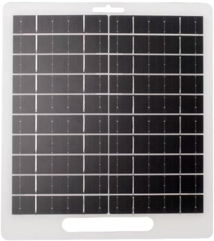 WOOCARTY 10W Solar Panel for Rechargeable Backup Camera, DC & USB-C Solar Charger Compatible, 4.9ft Charging Cable, SP-10W