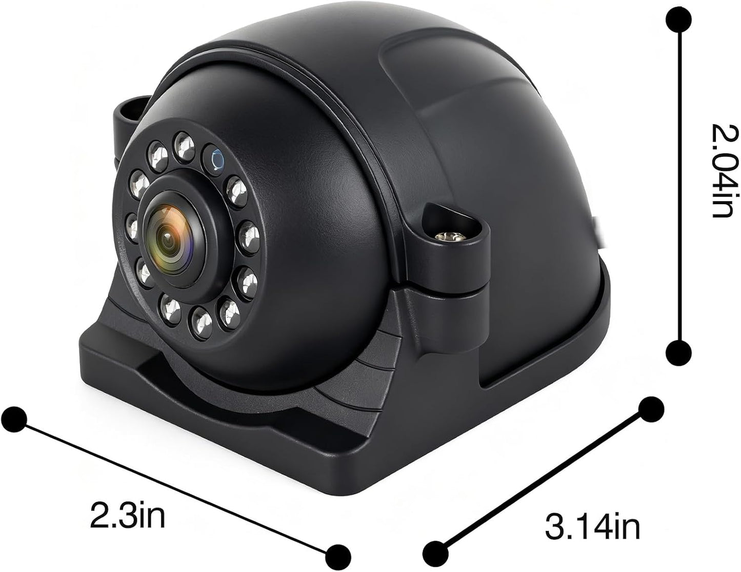 WOOCARTY Single Wired Side View Camera, Compatible with Y Series (Models: Y1, Y2, Y3, Y4, Y5, Y6) Wired Camera Systems. Please Consult the Seller to Confirm Compatibility before Purchase - Y1S