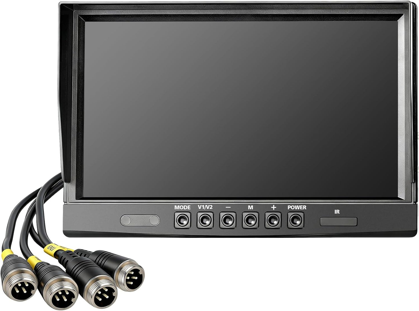 WOOCARTY 10.1-inch Single Monitor with Four Camera Interfaces, Compatible with Model Y4 Backup Camera System. Please Consult The Seller to Confirm Compatibility Before Purchase. (Model: Y4M)