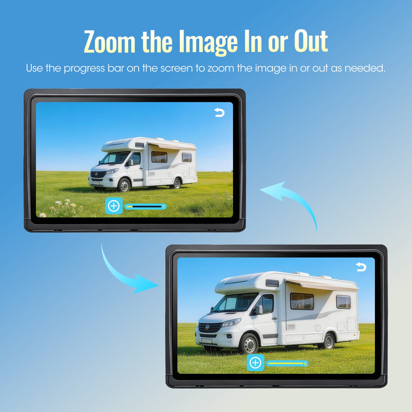 WOOCARTY 10.1" - 4 Magnetic Wireless RV Backup Camera System, 1080P DVR Touchscreen Rear Side Cameras for Monitoring, Compatible with Furrion Pre-Wired Plug, Night Vision Camera for Trailer Truck, A24